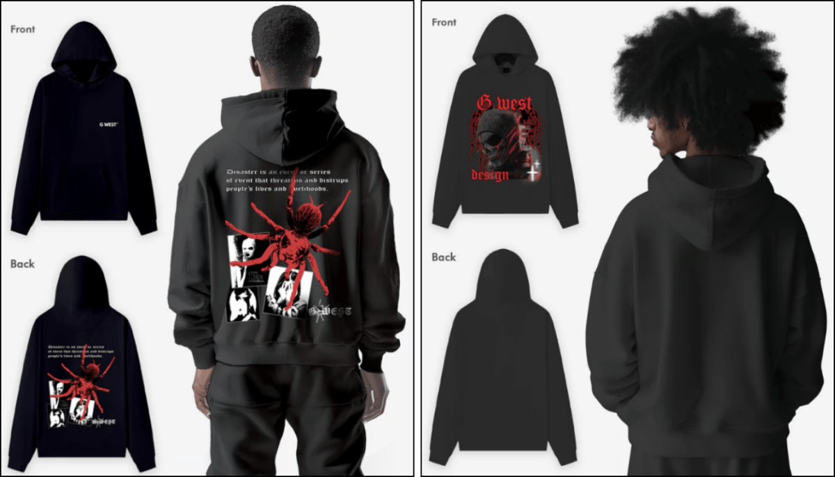 Red Black Hoodie for Urban Style: Fashion Forward Streetwear - G West