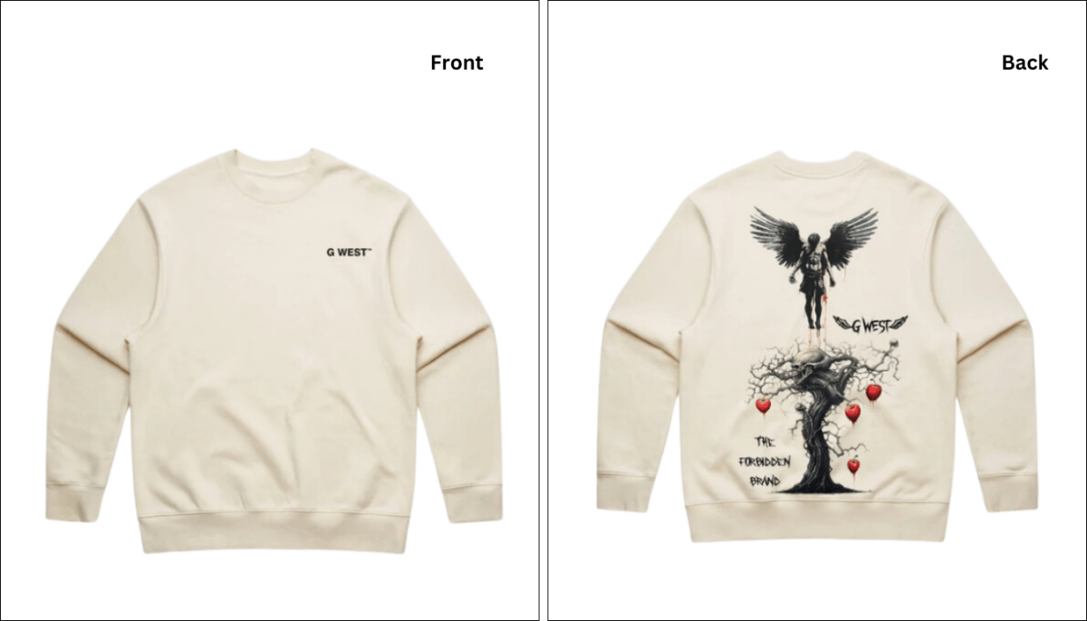 Crewneck Sweatshirt in Urban Fashion - G West