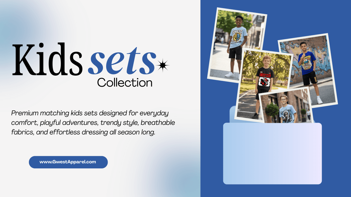 Kids Sets Collection | Premium Matching T-Shirt & Shorts Sets for Kids | G WEST - G West