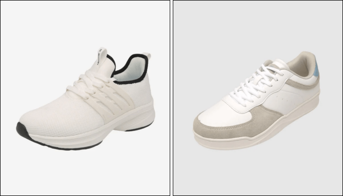 Mens White Casual Sneakers for Streetwear Style - G West