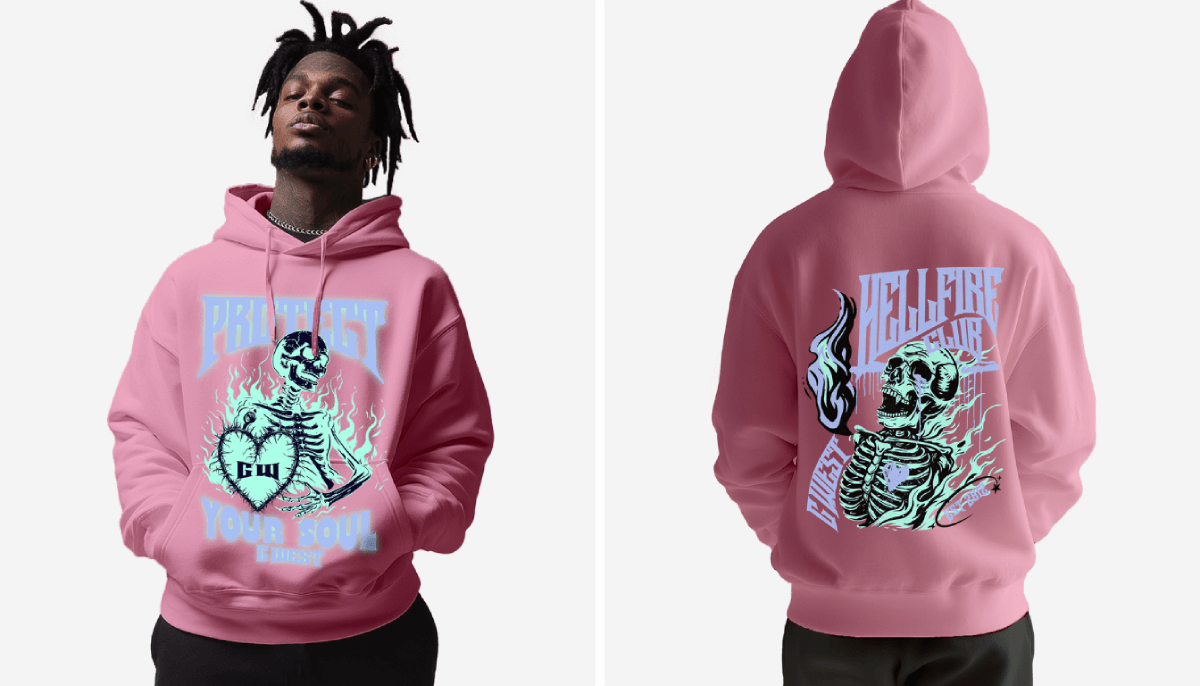 Essentials Pink Hoodie: Trendy Urban Streetwear Style - G West