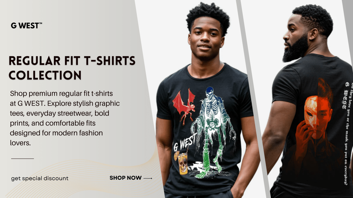 Regular Fit T-Shirts for Men | Graphic & Streetwear Tees – G WEST - G West