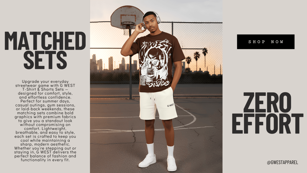 T-Shirt & Shorts Sets by G WEST – Effortless Style, Perfectly Matched - G West