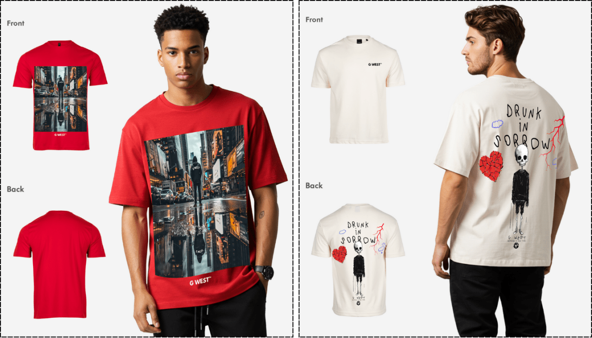 Unique Graphic T Shirts & Cool Streetwear Designs - G West