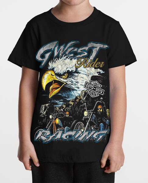 G West Eagle Fury Riders Kids T-Shirt