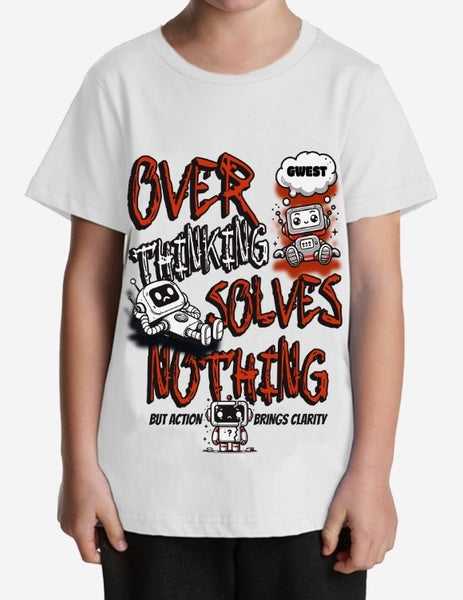 G West Robot Brain Buzz Kids T-Shirt