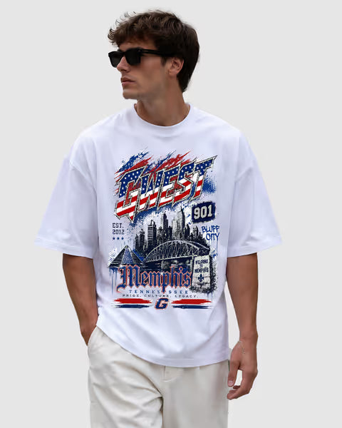 G WEST RHINESTONE BLUFF CITY T-SHIRT