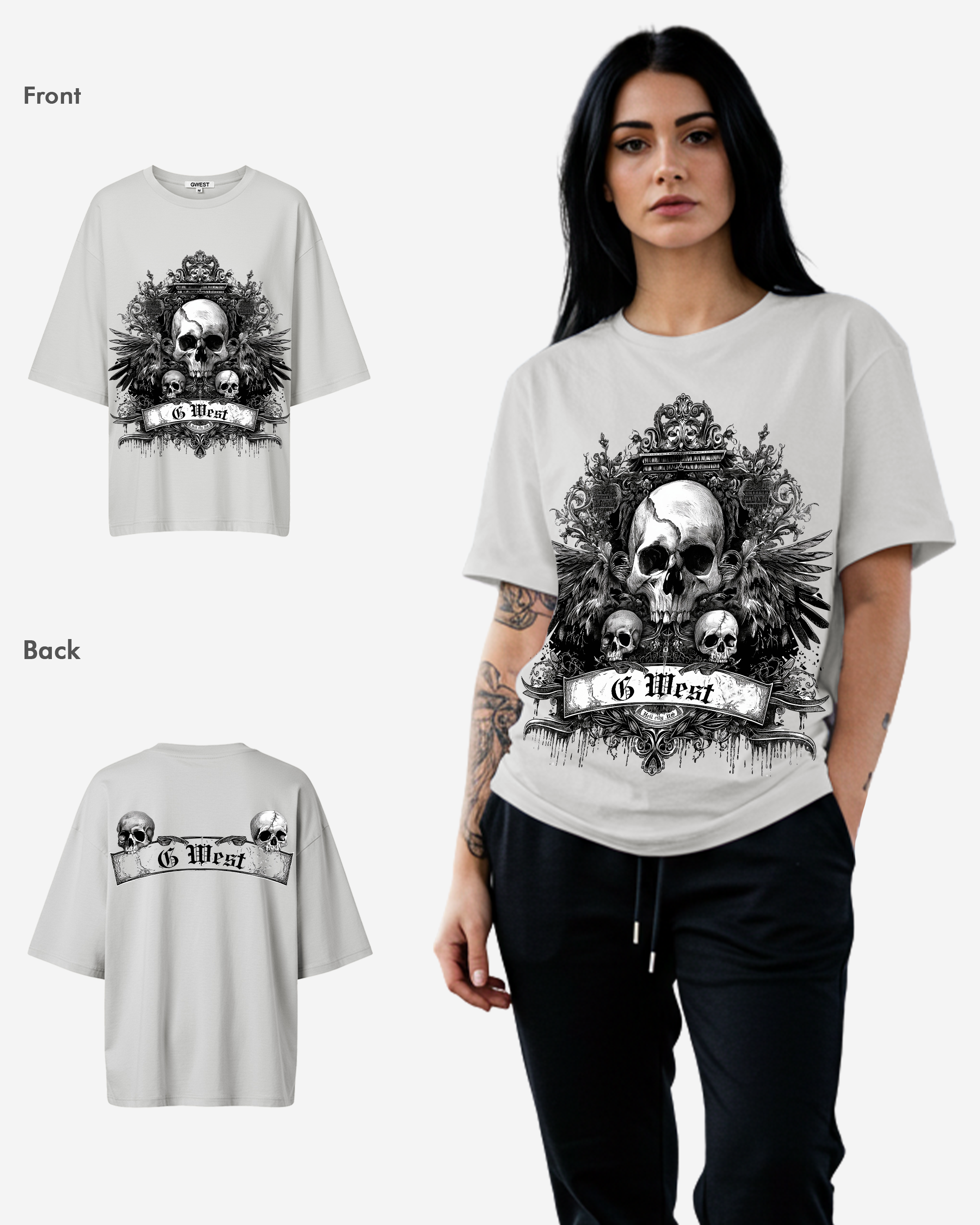 G West Hell City Oversized Tee - WOMEN - G West