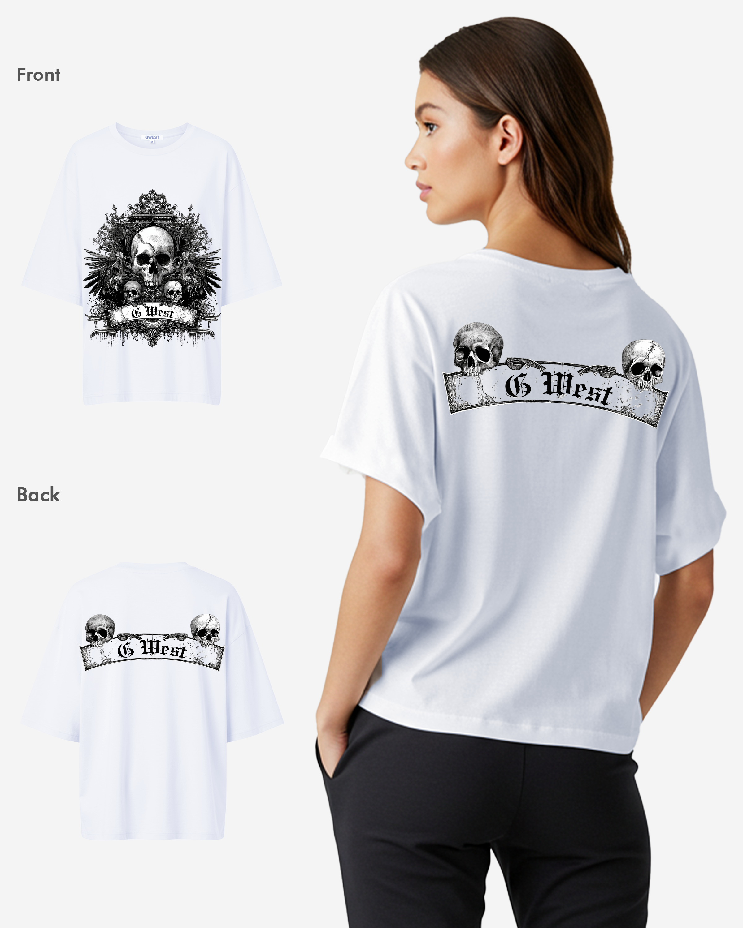 G West Hell City Oversized Tee - WOMEN - G West
