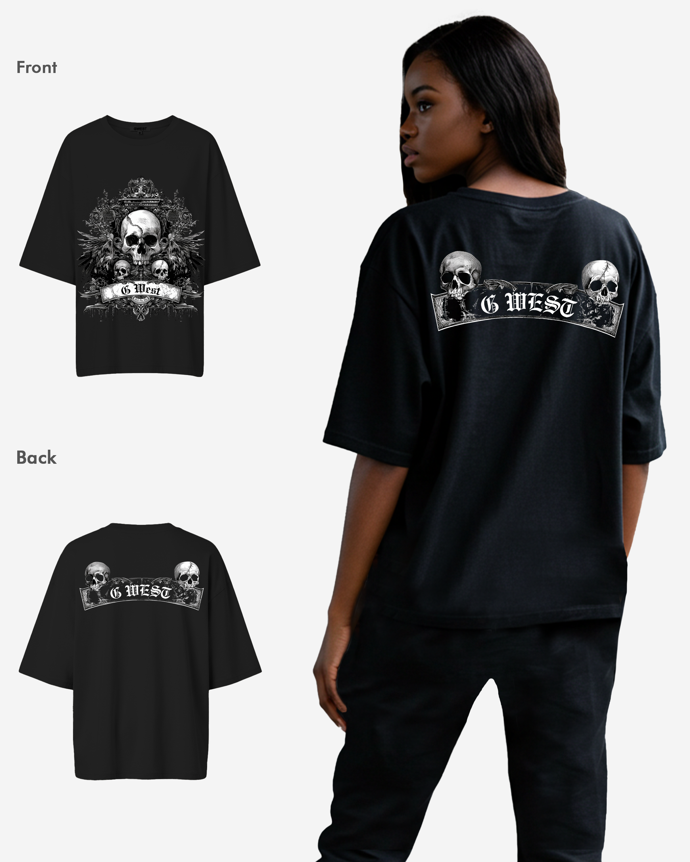 G West Hell City Oversized Tee - WOMEN - G West