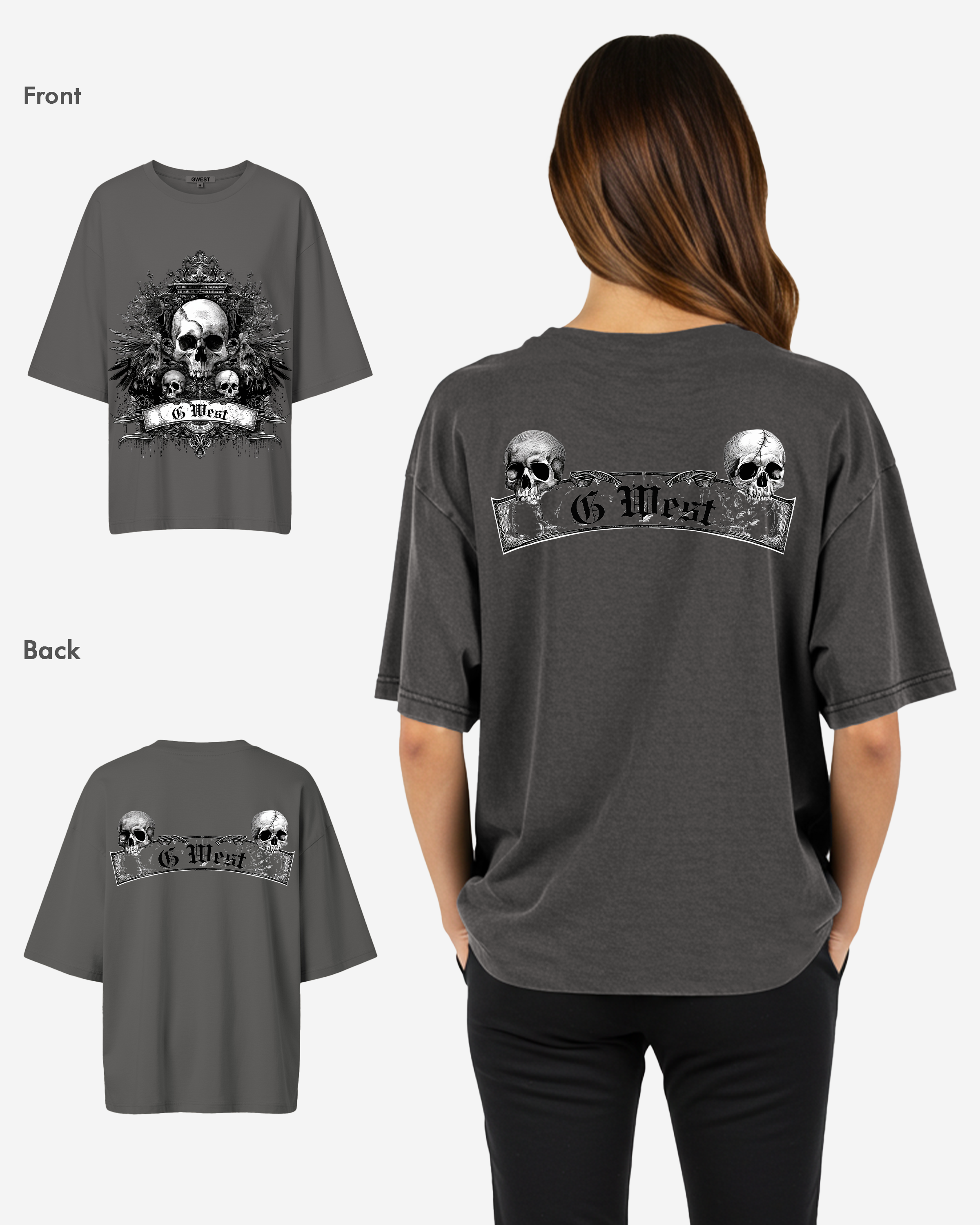 G West Hell City Oversized Tee - WOMEN - G West