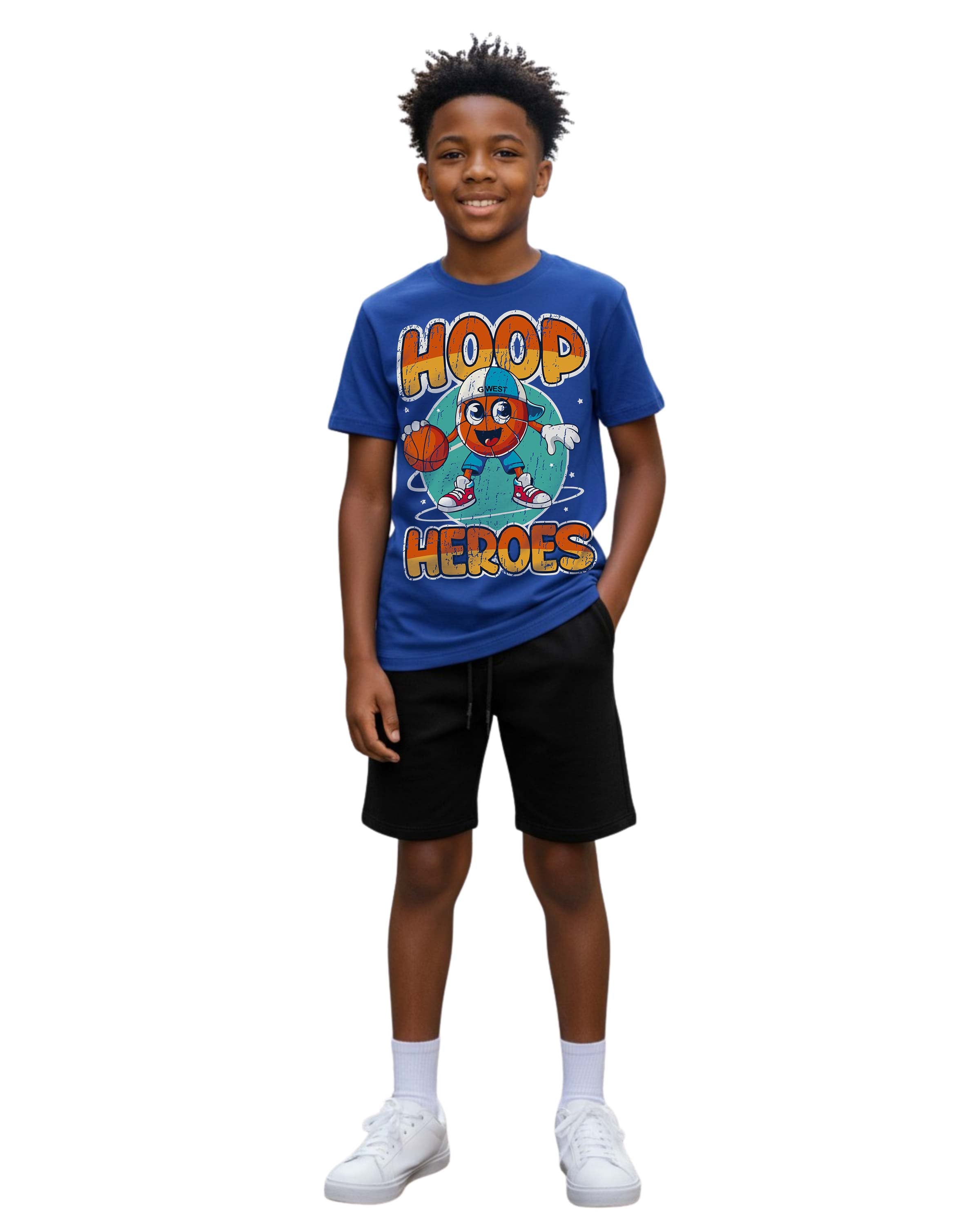 G West Kids Hoop Heroes Tee - Dtpbasty9072 - G West