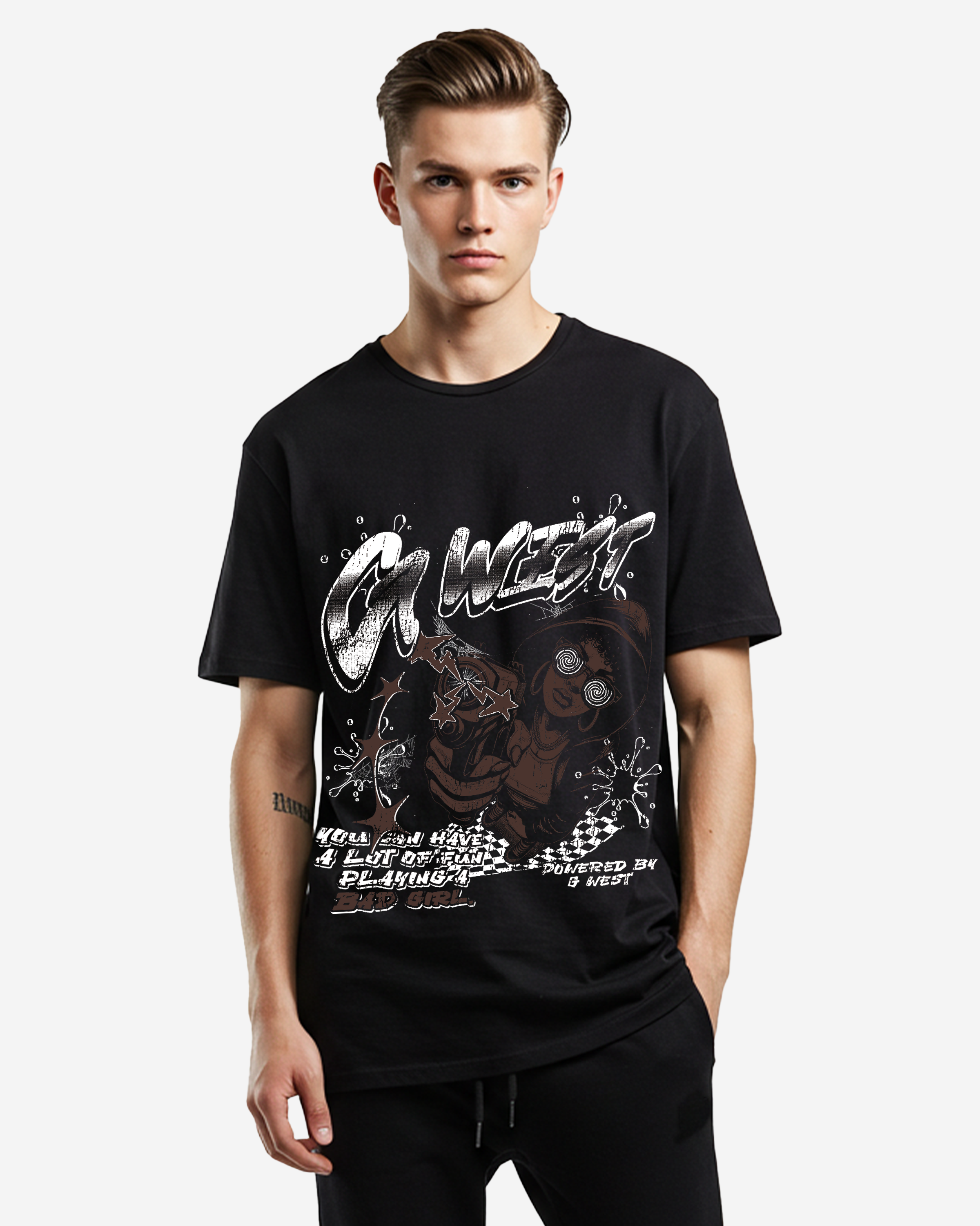 G West Bad Gril Oversized Tee - G West