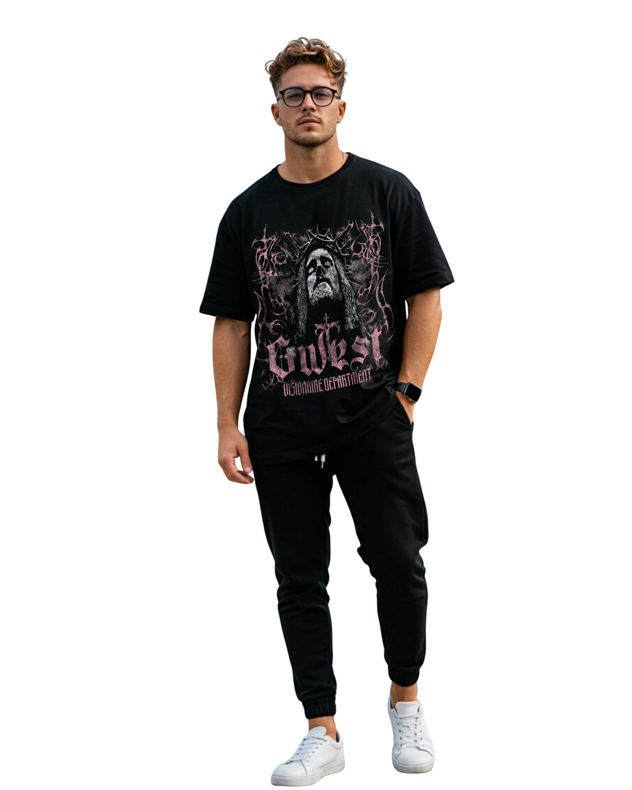 G West Jesus Men's Oversized T-Shirt - G West