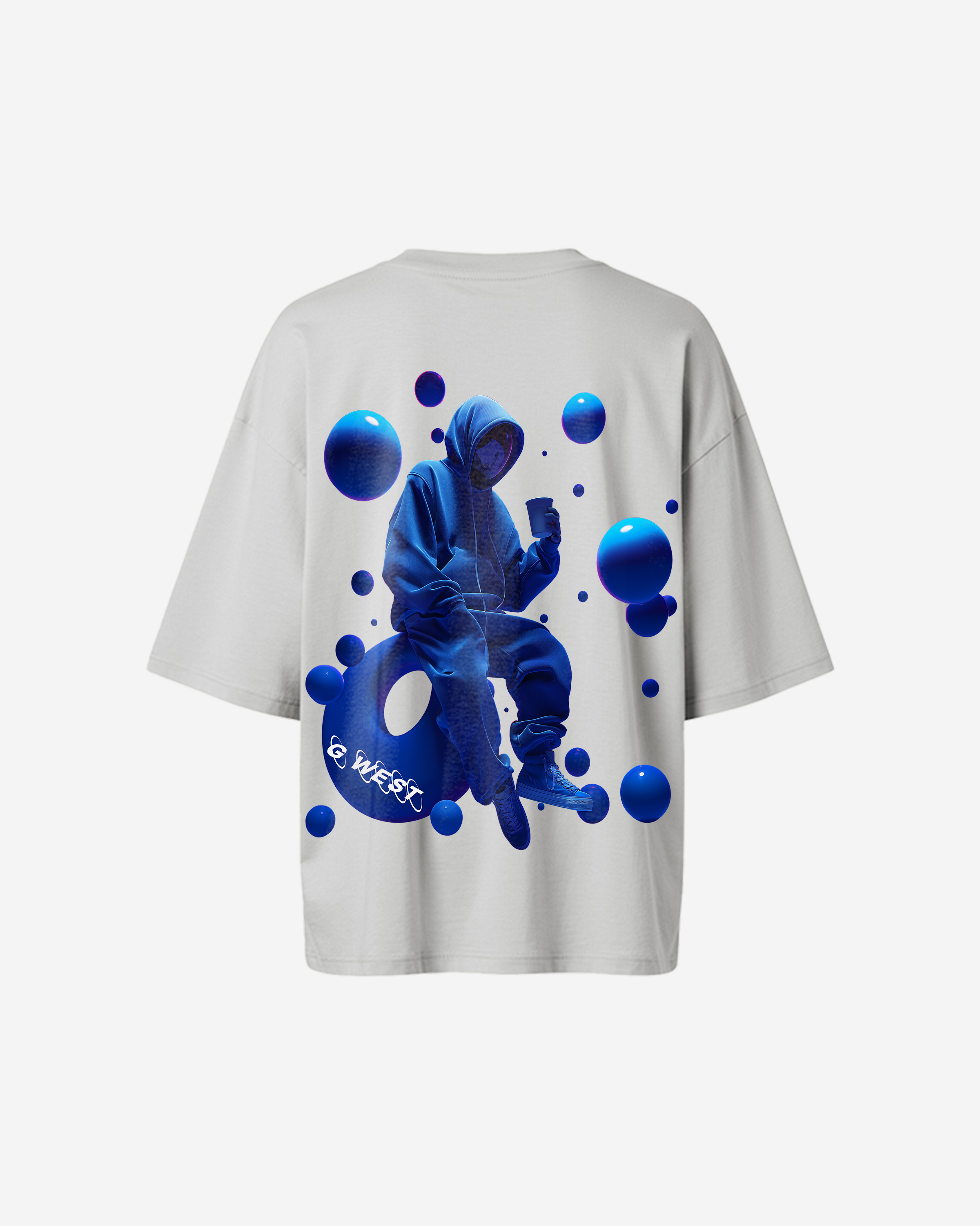 G West Oversized Blue Man Tee - WOMEN - G West