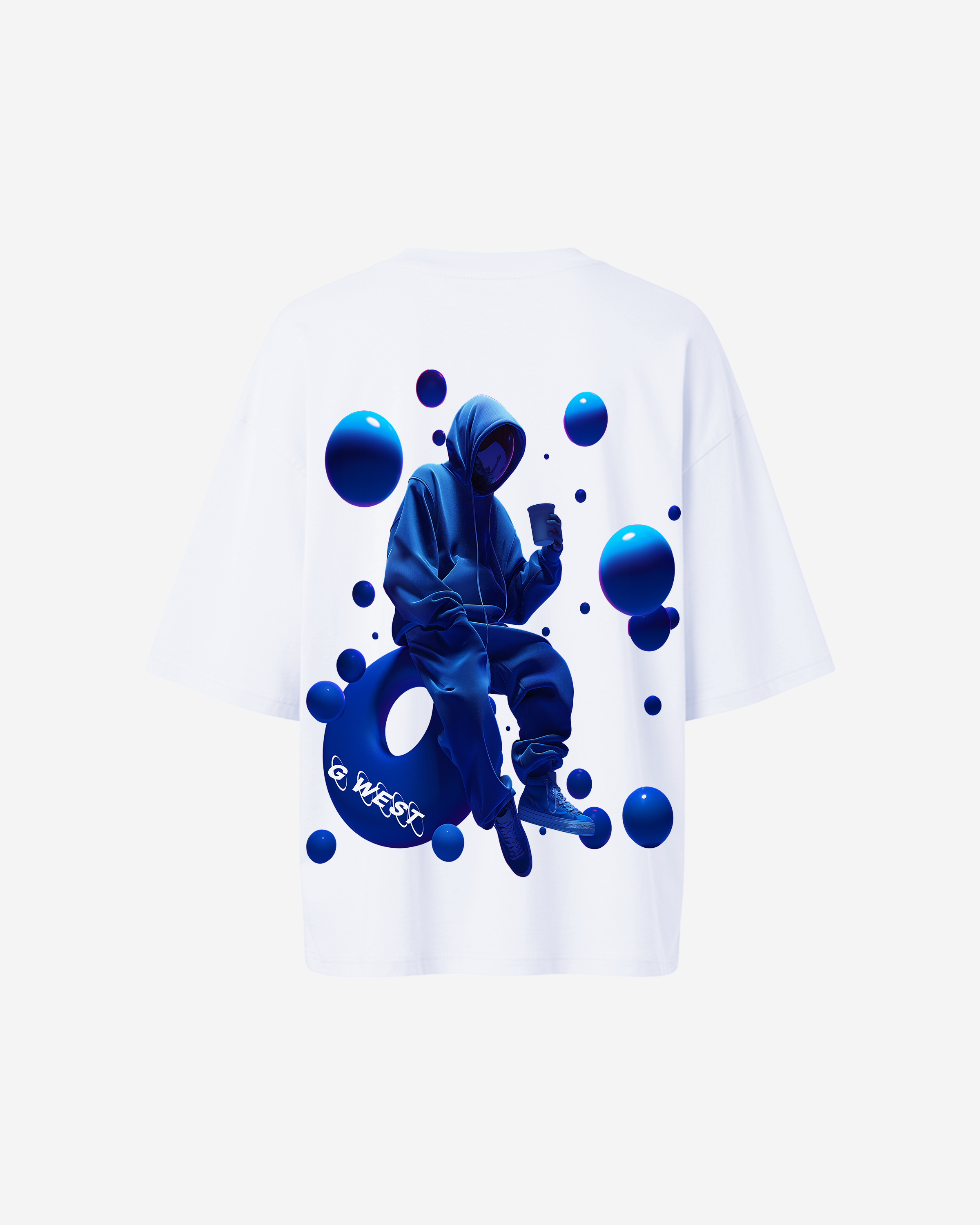 G West Oversized Blue Man Tee - WOMEN - G West