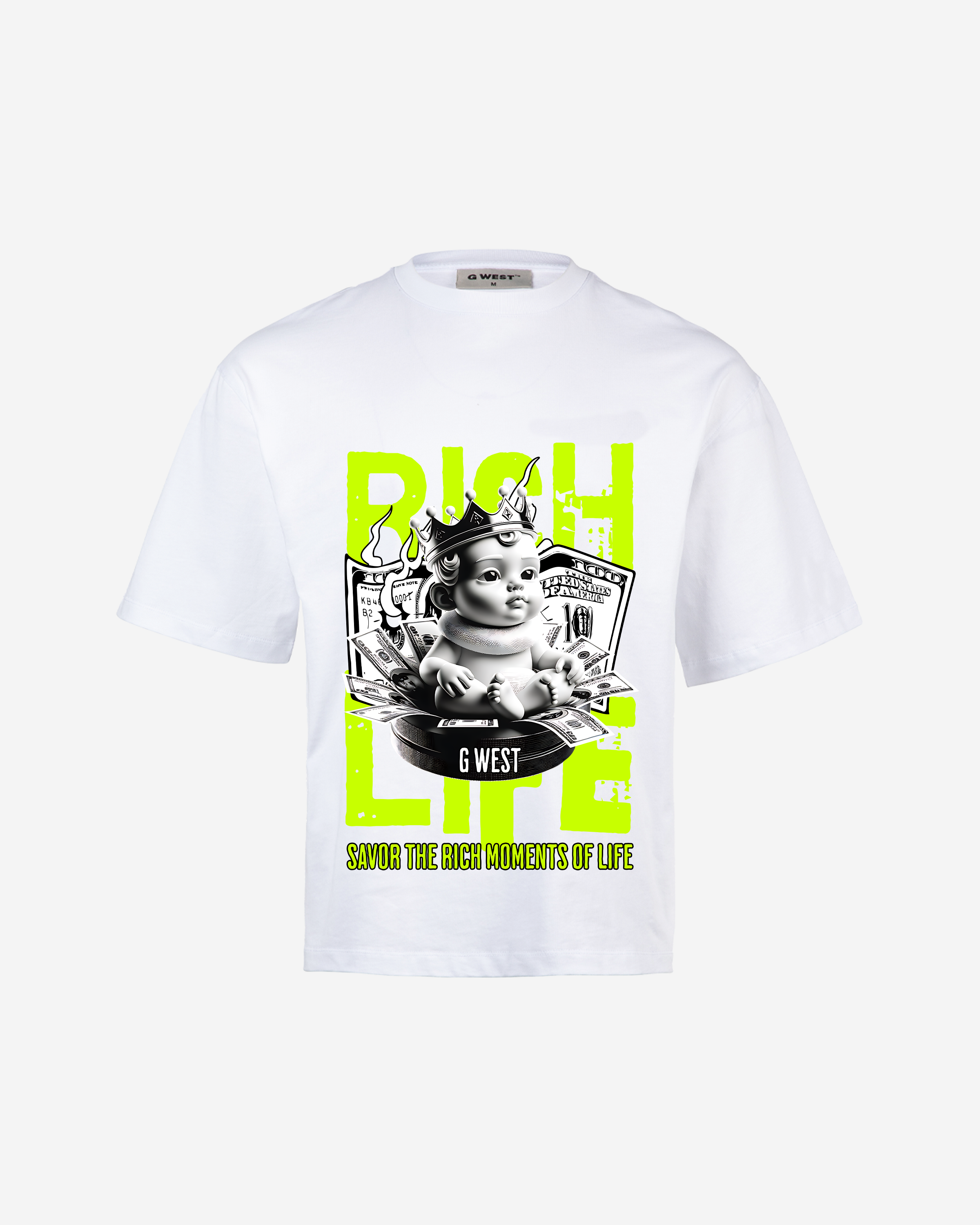G-WEST RICH LIFE OVERSIZED TEE GWROJMT180 - G West