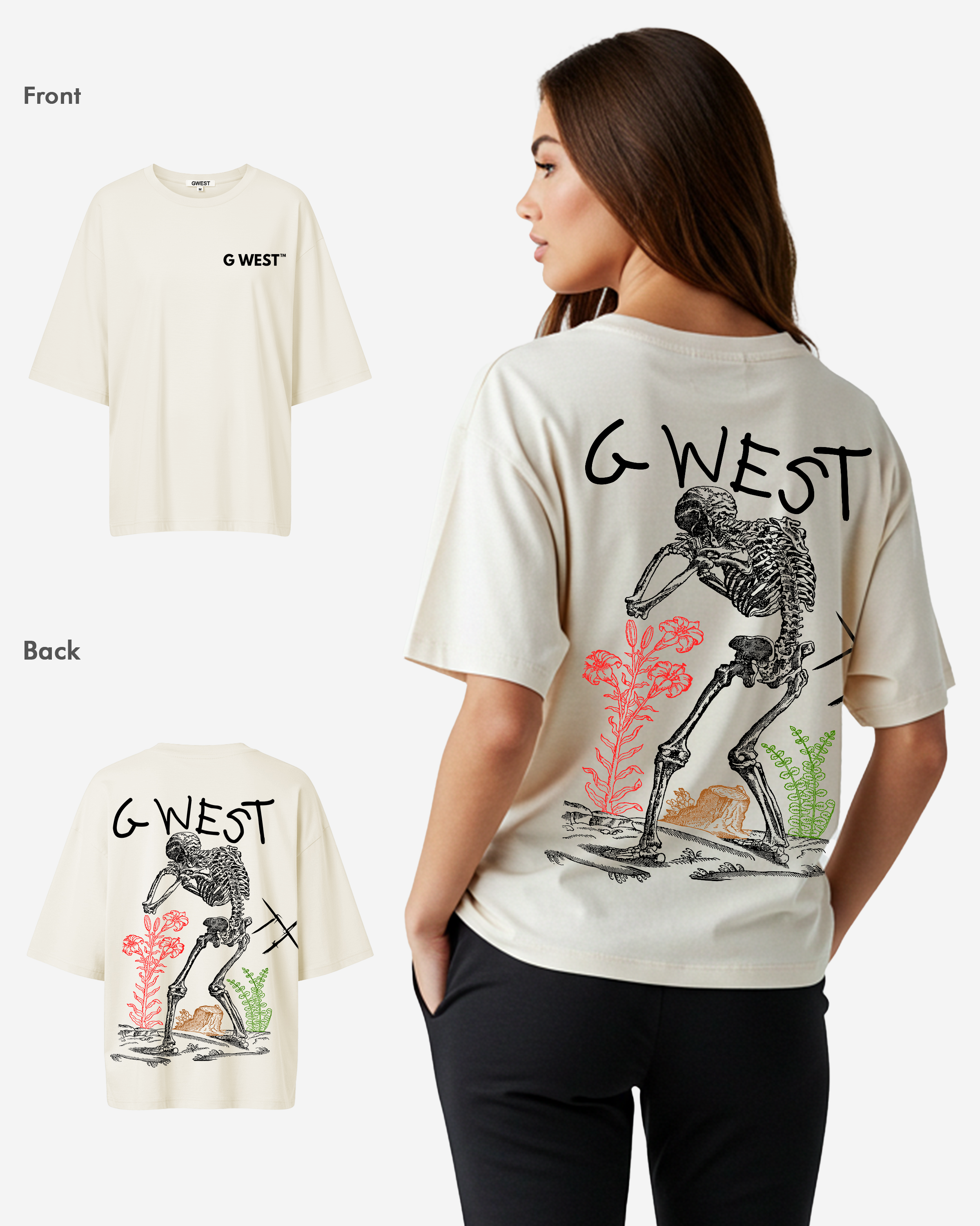 G West Oversized Colors Of Life Tee - WOMEN - G West