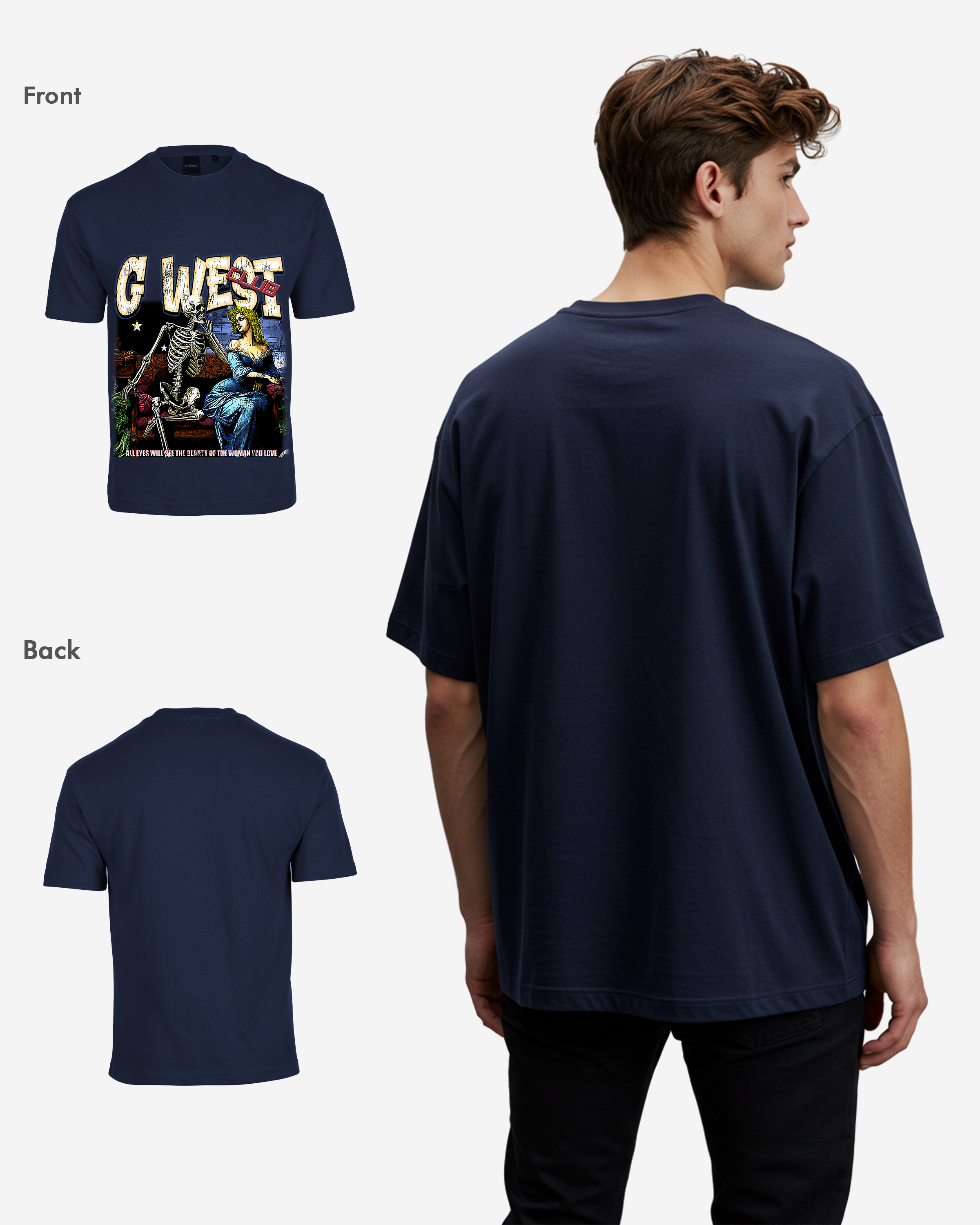 G West Love Beyond Life Oversized Tee - G West