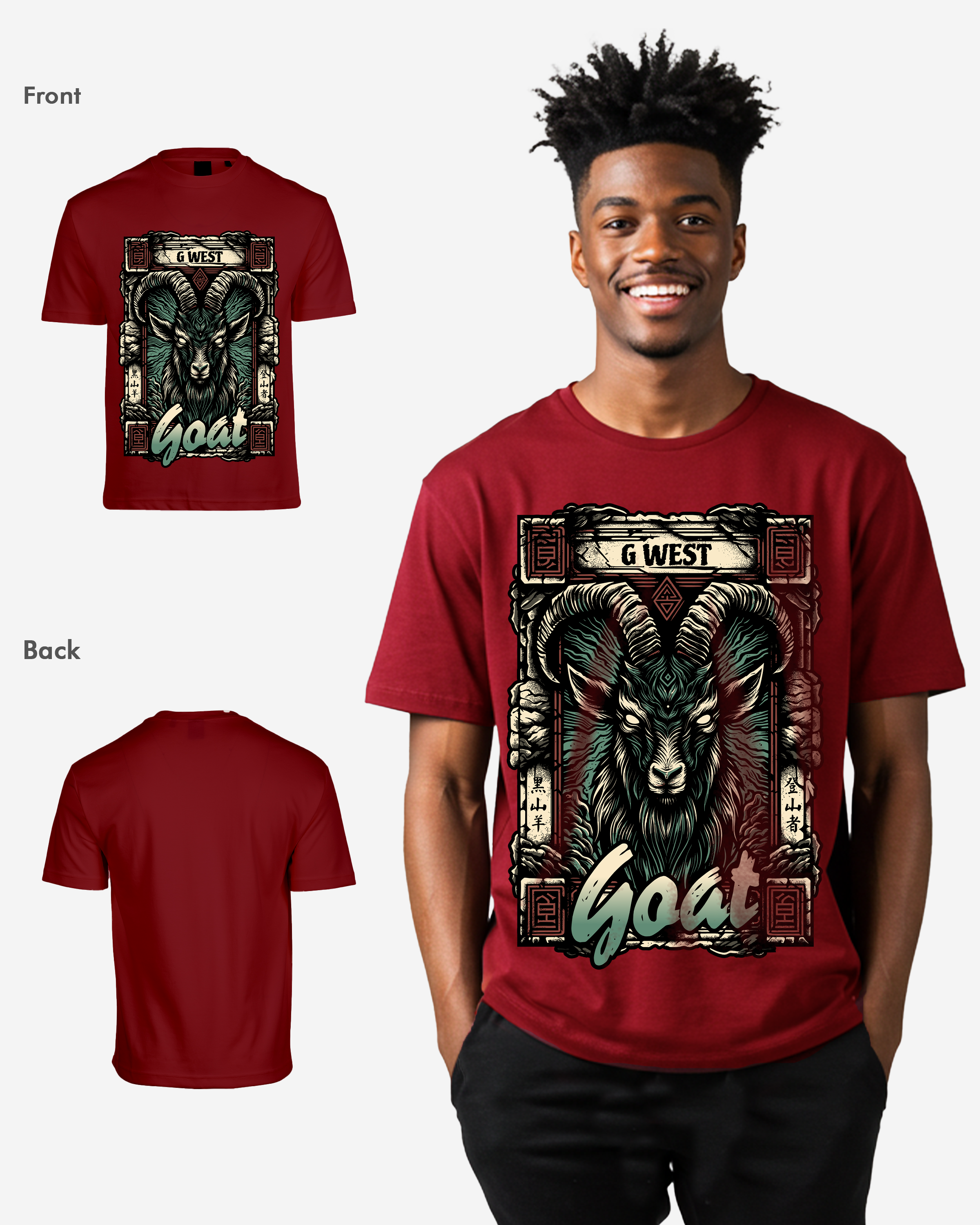 G West Goat Oversized Tee - G West