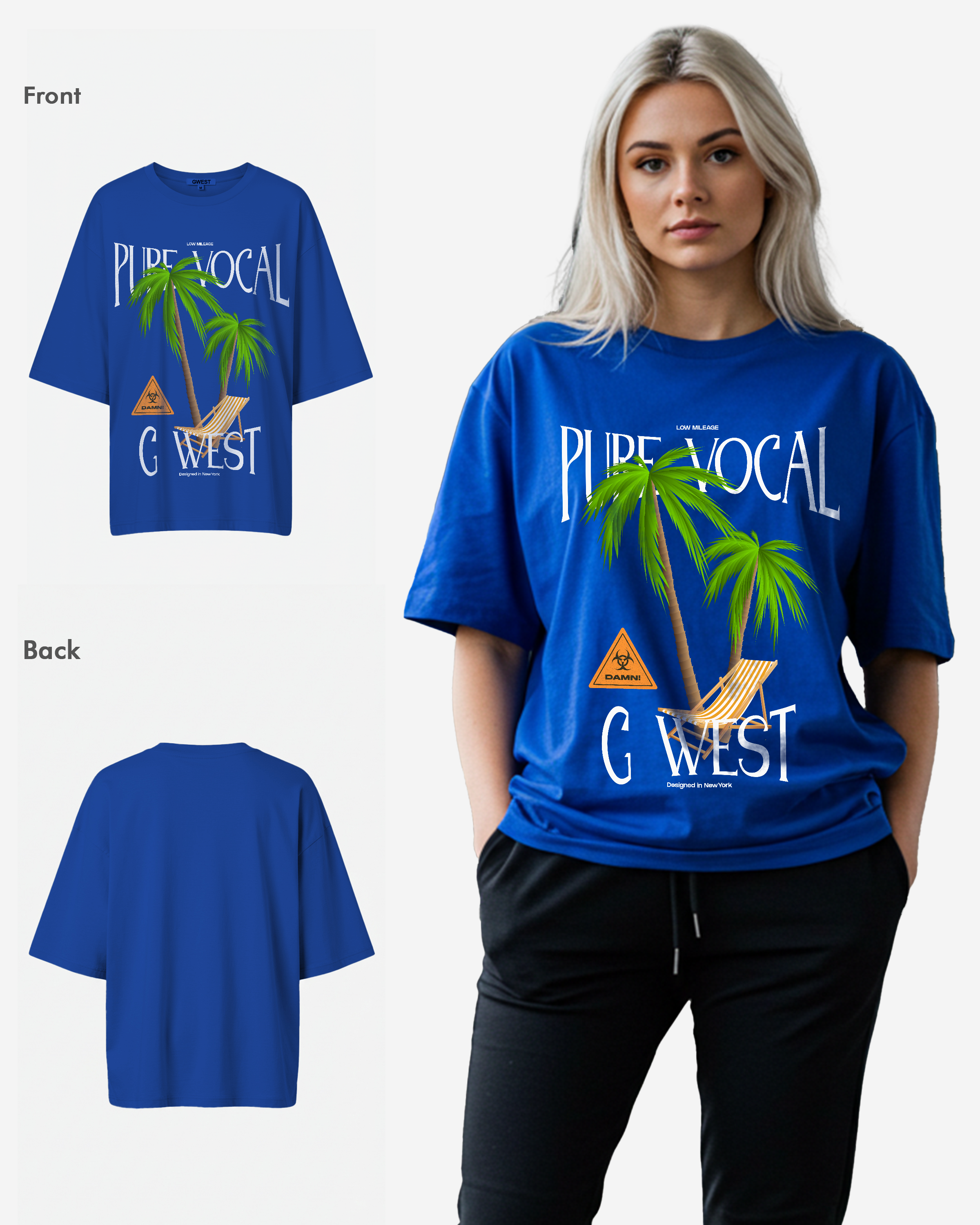 G West Oversized Pure Vocal T Shirt - WOMEN - G West