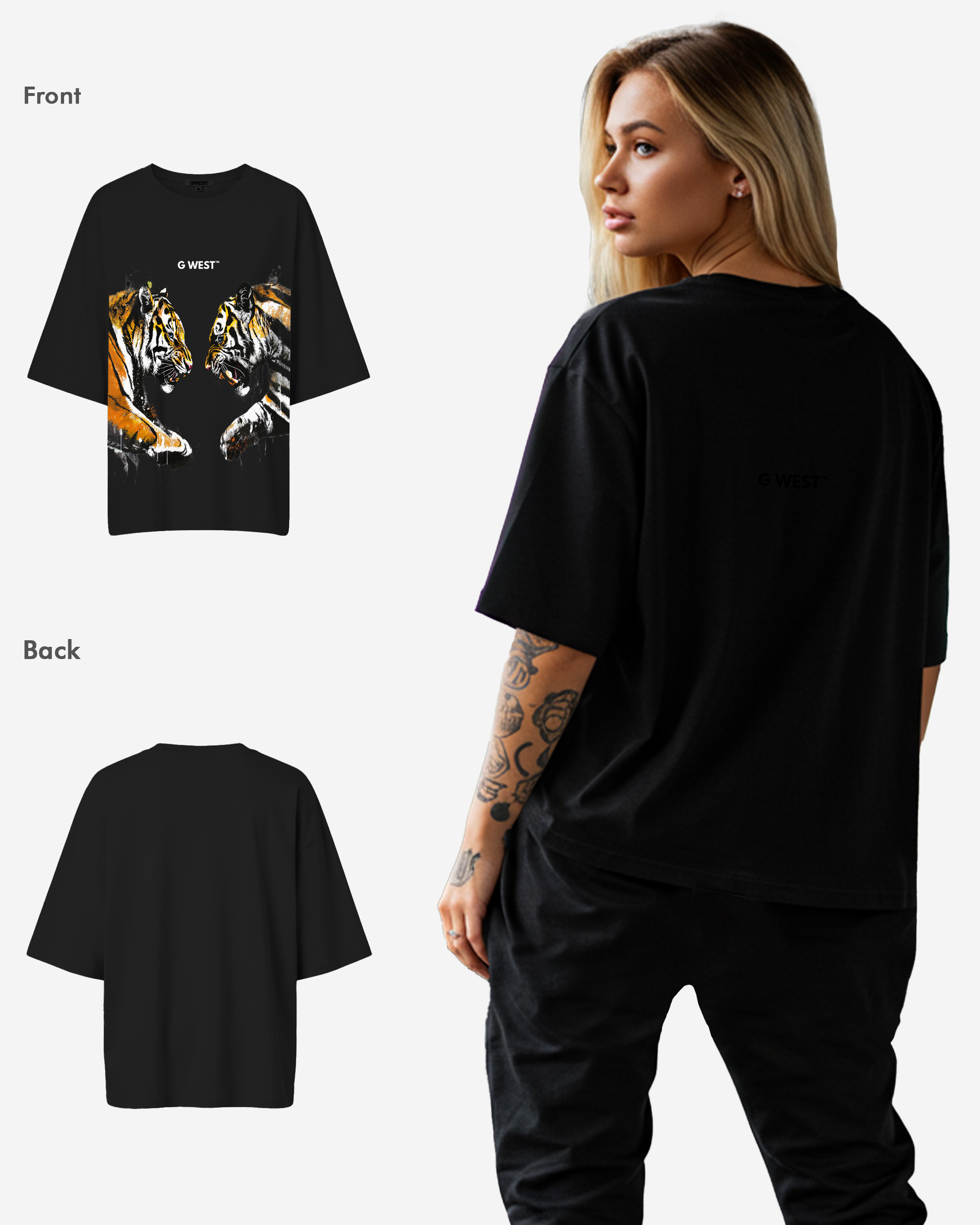 G West Wild Things Oversized Tee - WOMEN - G West
