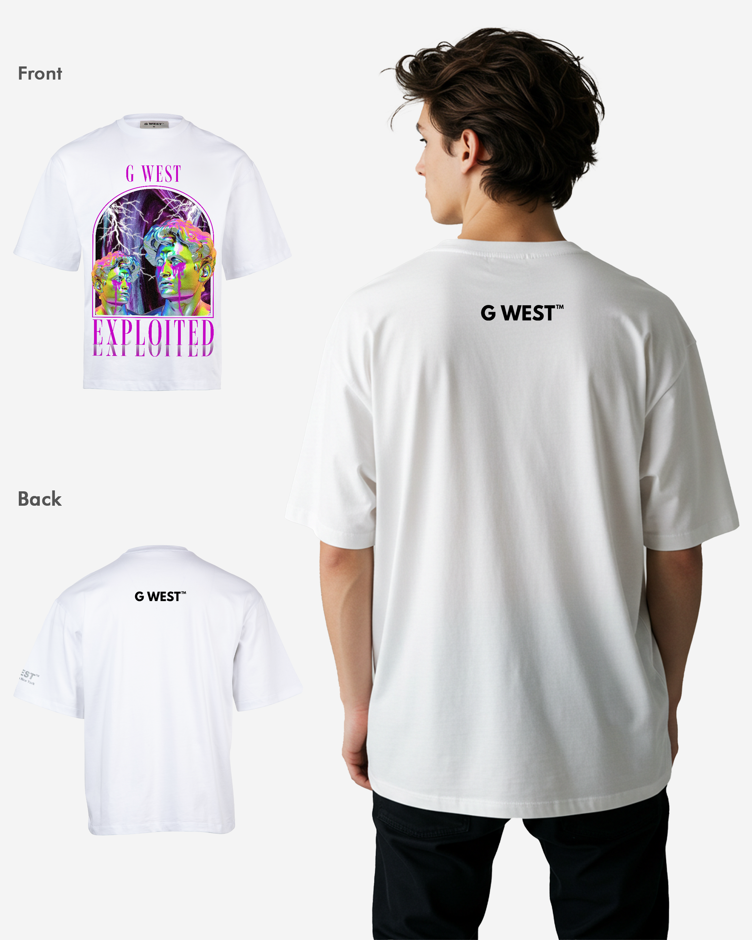 G-WEST Exploited Oversized Tee GWROJMT14 - G West
