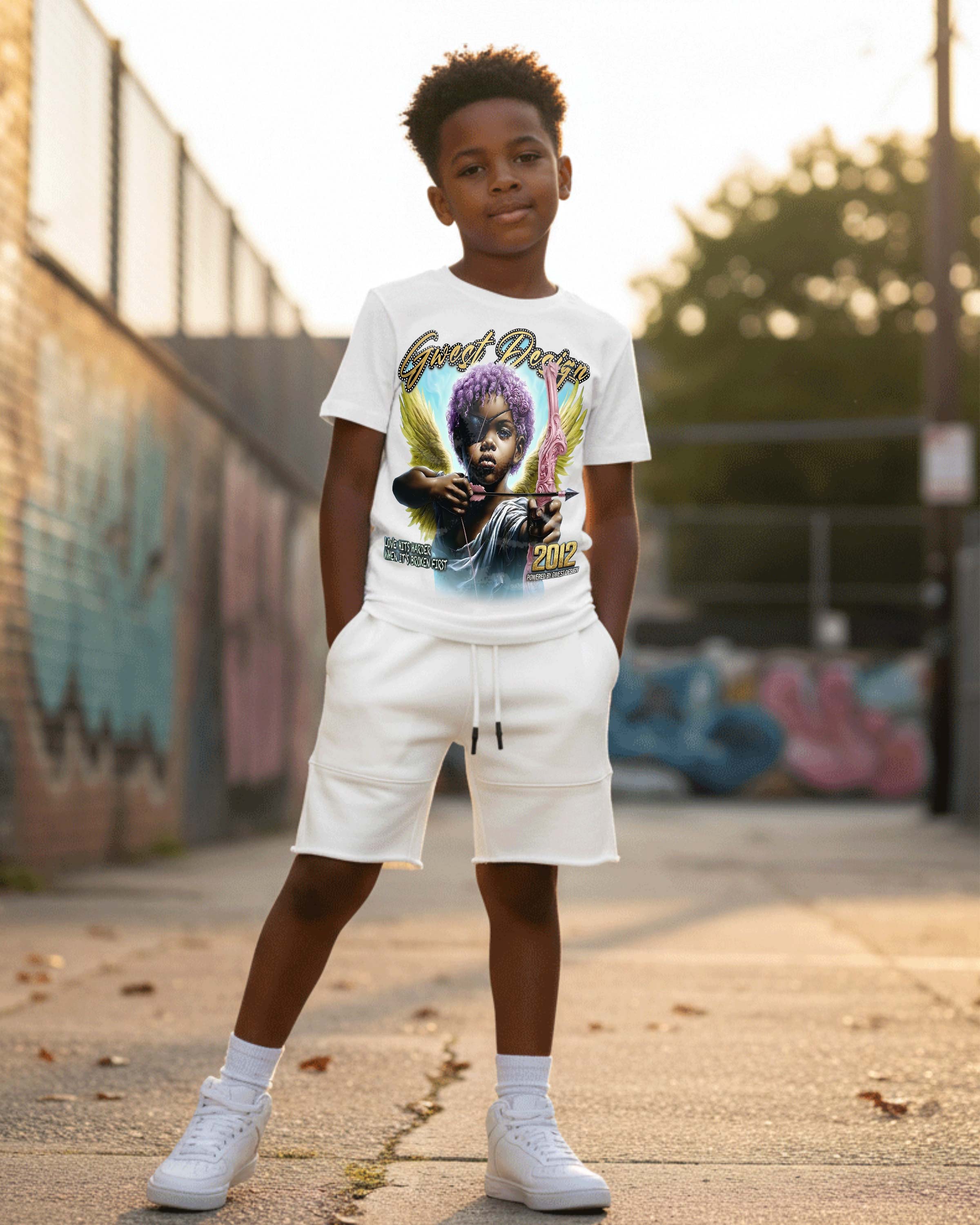 G West Broken Angel Kids T-Shirt - G West