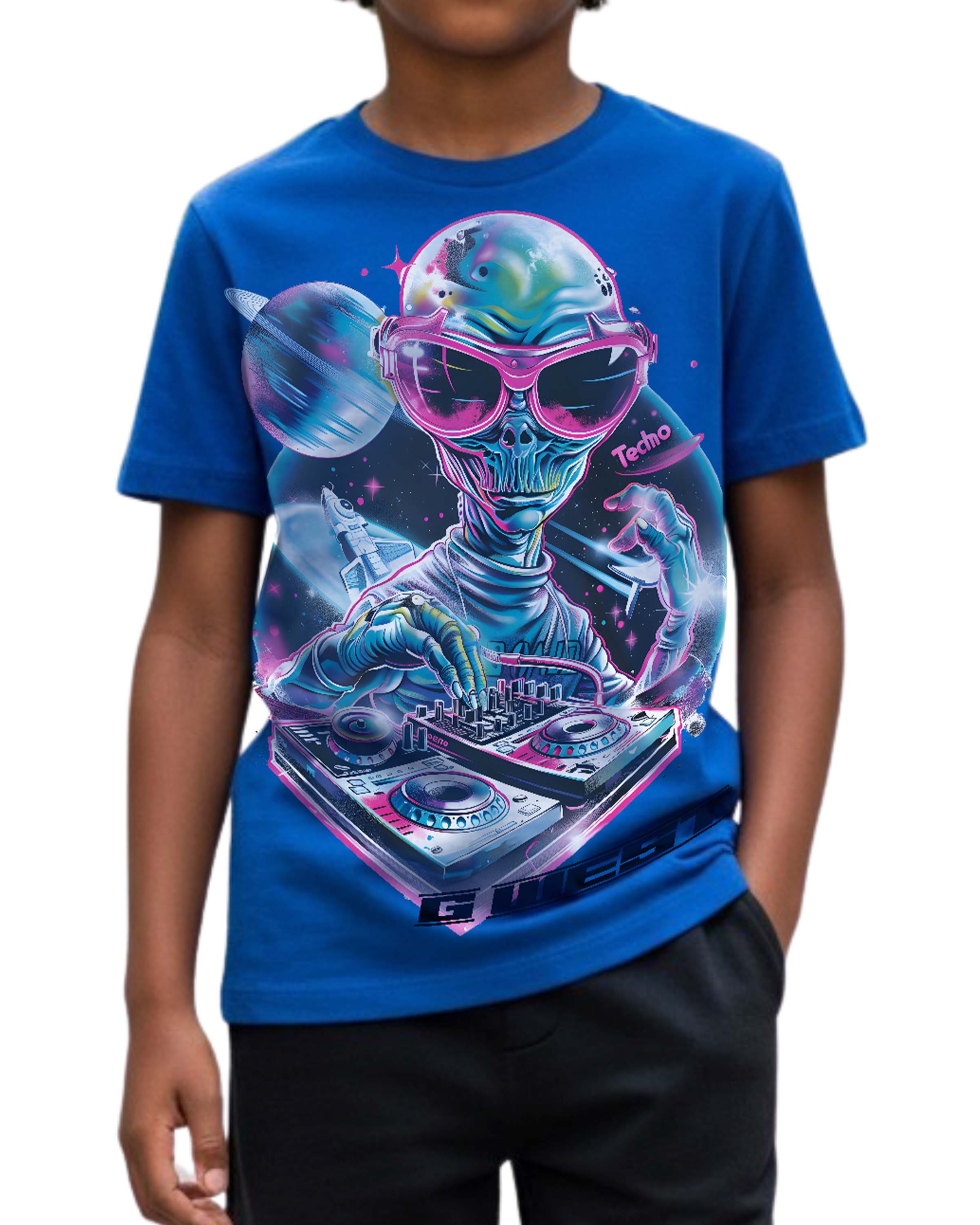 G West Kids Techno Dj Tshirt Mens - G West