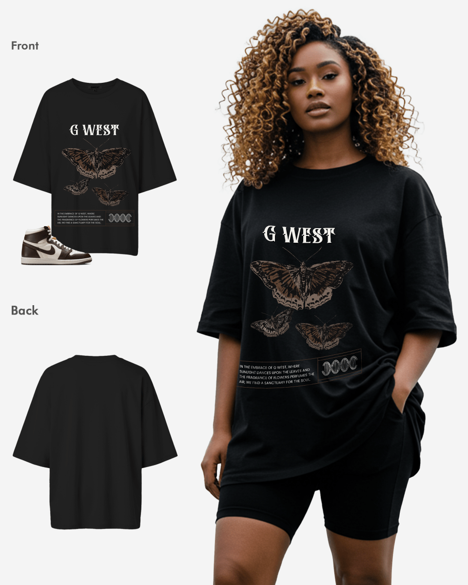 Butterfly Haven Oversized T-Shirt - G West