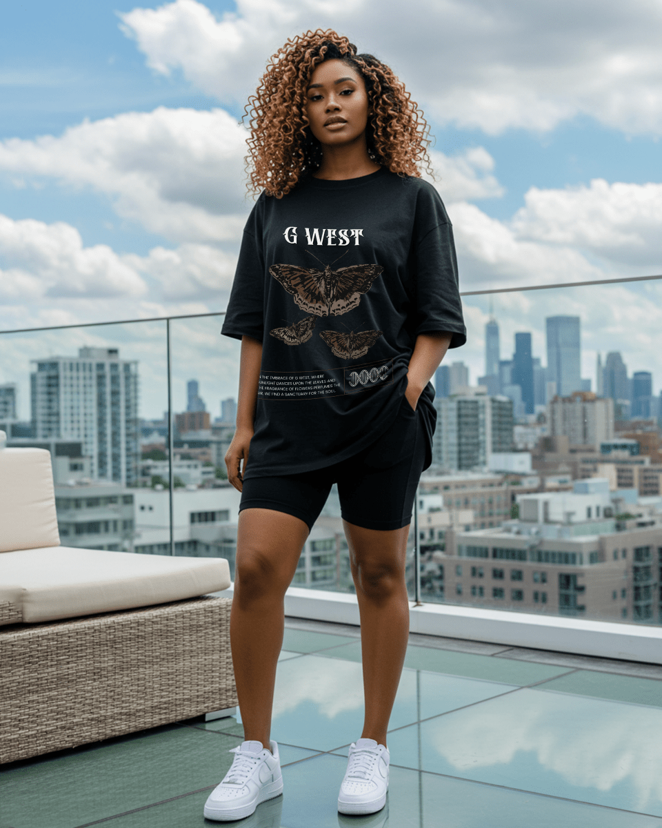 Butterfly Haven Oversized T-Shirt - G West