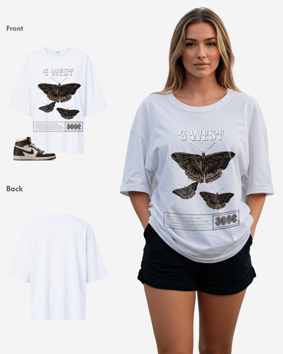 Butterfly Haven Oversized T-Shirt - G West