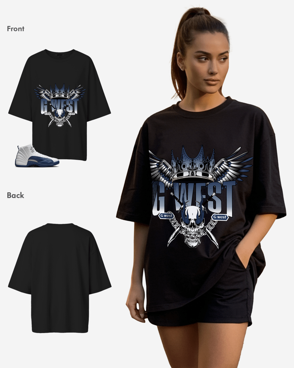 Crown Skull Oversized T-Shirt - G West