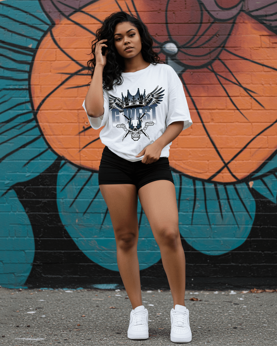 Crown Skull Oversized T-Shirt - G West