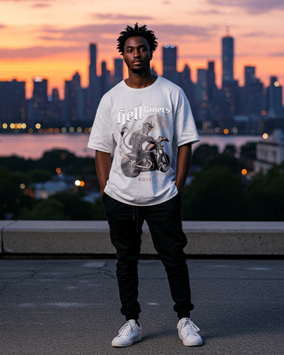 Devil Hell Riders Oversized T-Shirt - G West