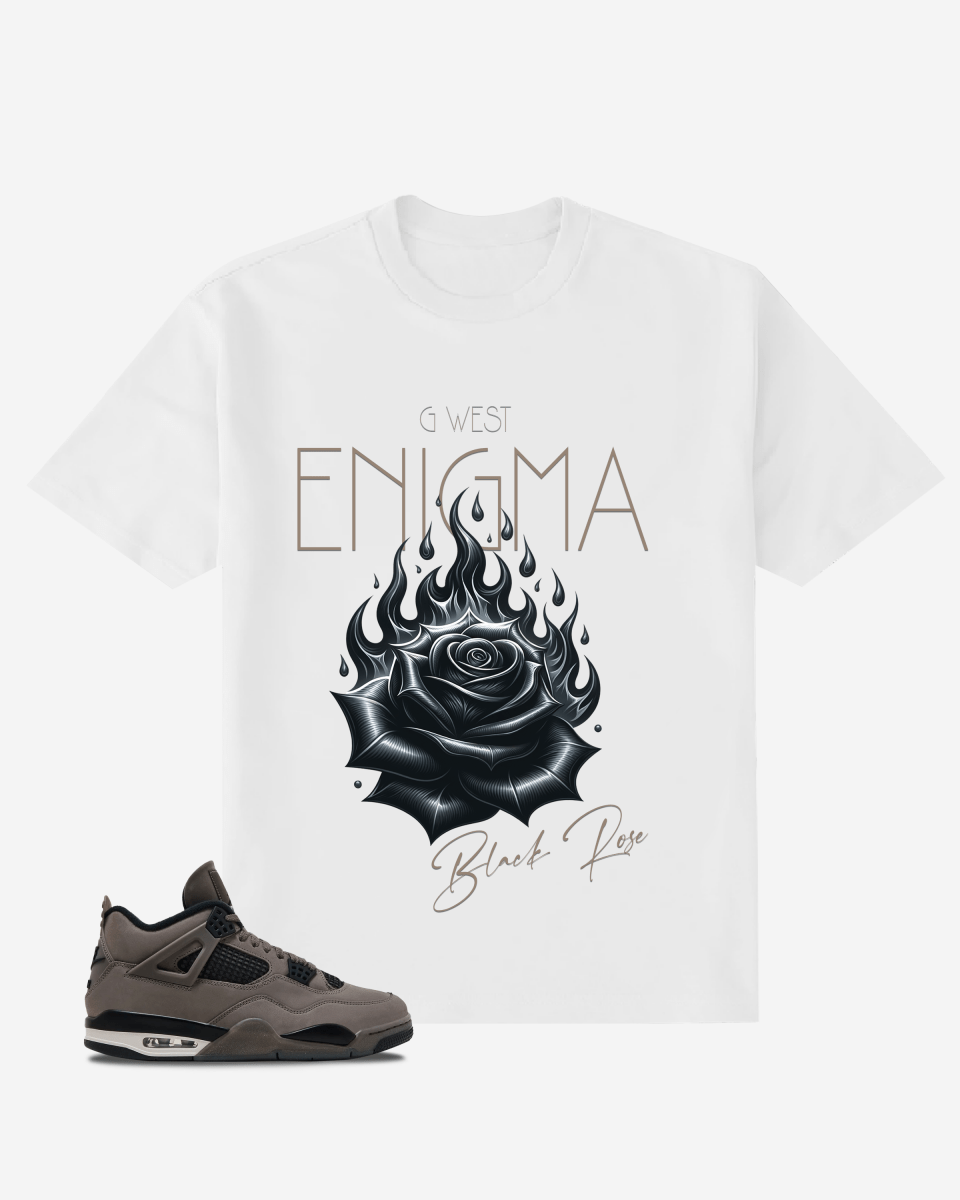 Enigma Black Rose Oversized T-Shirt - G West