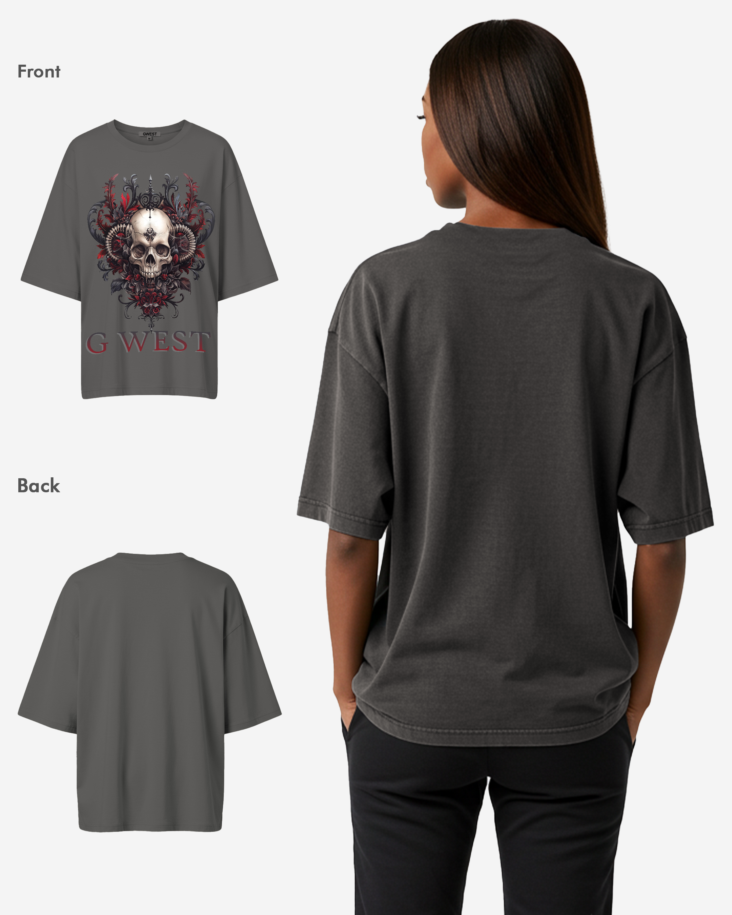 G West Dead Devil Oversized Tee - WOMEN - G West