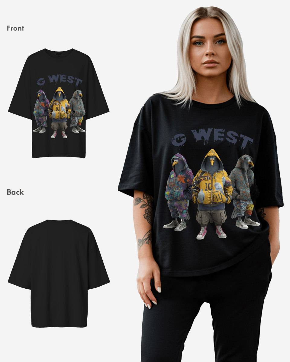 G West 3 Peigion Oversized Tee - WOMEN - G West