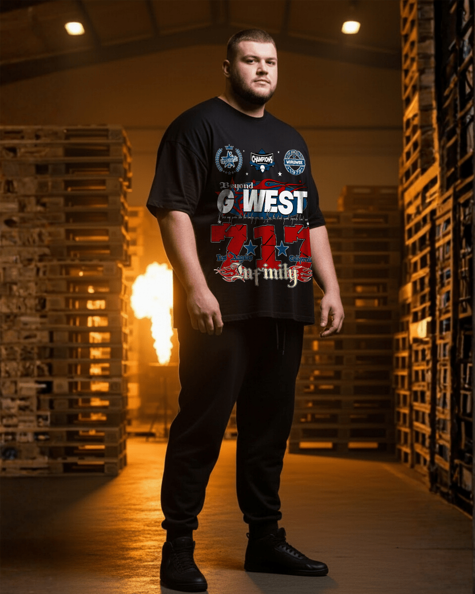 G West 717 Big And Tall Oversized T-Shirt - G West