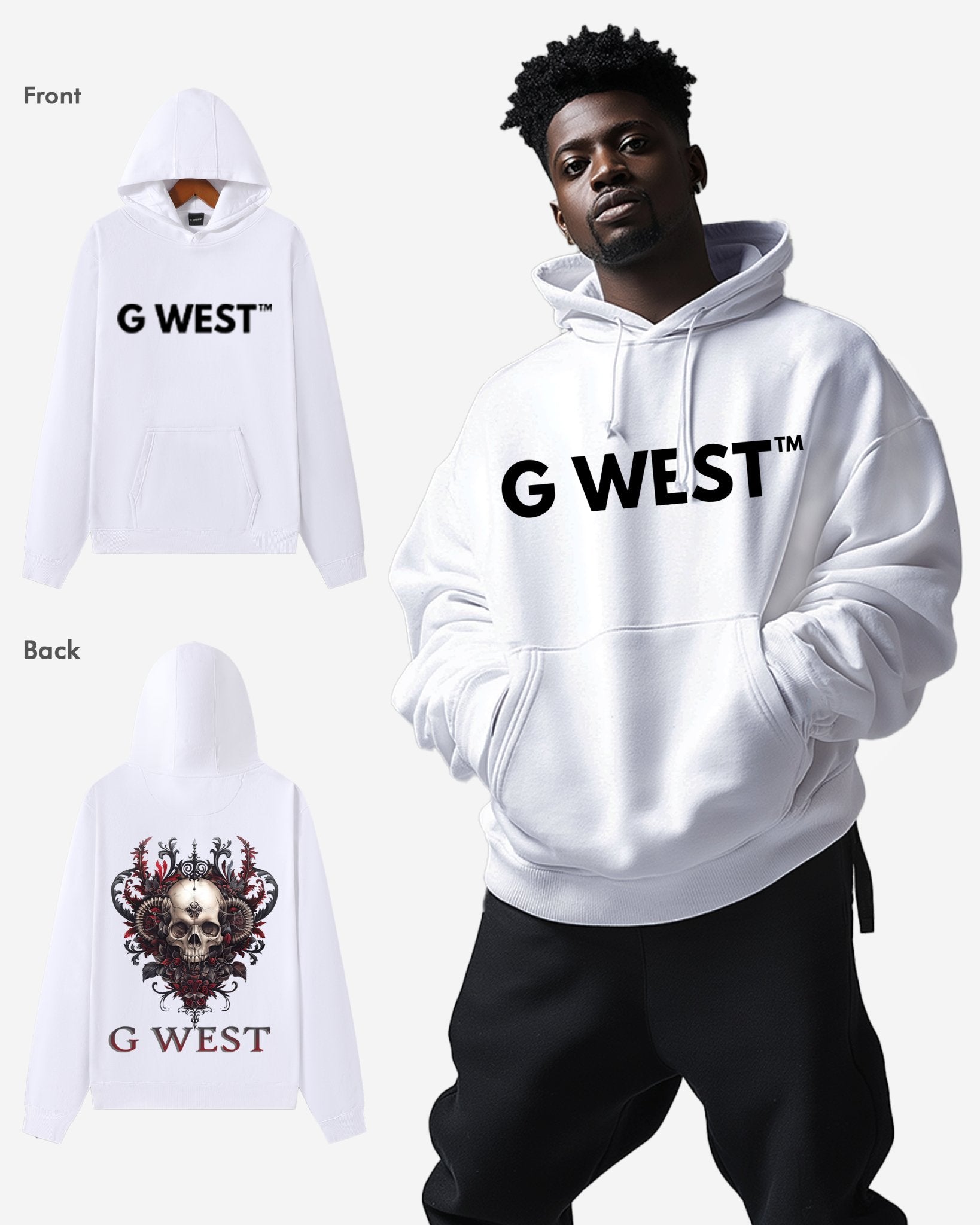 G West Afflicted Times Oversize HOODIE - G West