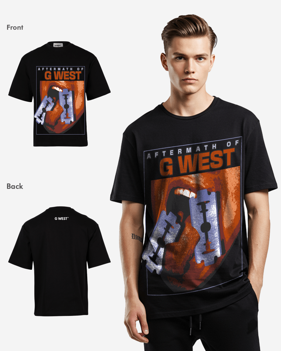 G - WEST AFTERMATH OF G WEST OVERSIZED TEE GWROJMT33 - G West