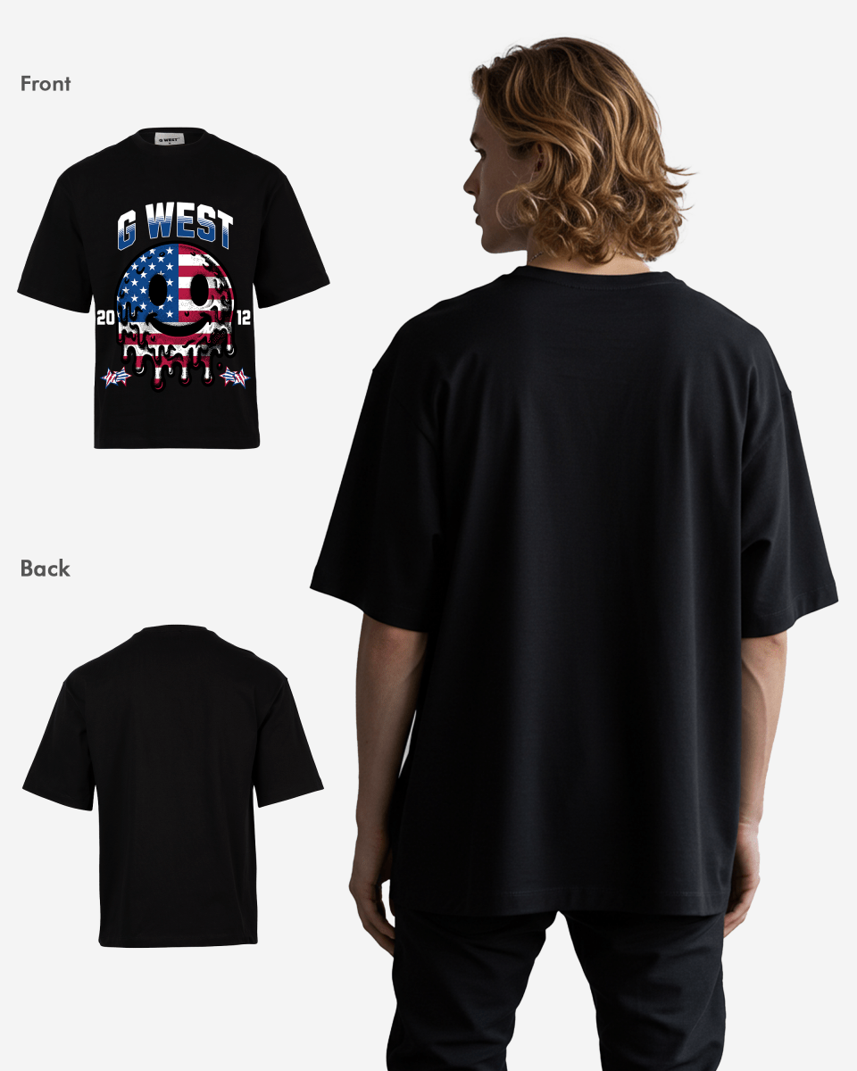 G WEST AMERICAN FLAG TEE - GWJMT9311 - G West