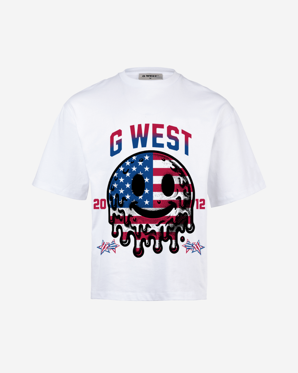 G WEST AMERICAN FLAG TEE - GWJMT9311 - G West