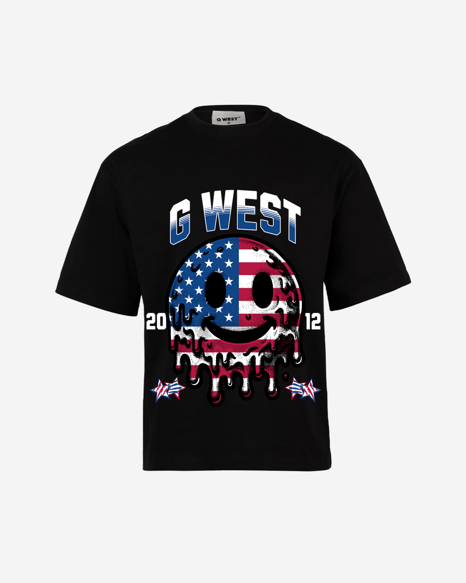 G WEST AMERICAN FLAG TEE - GWJMT9311 - G West