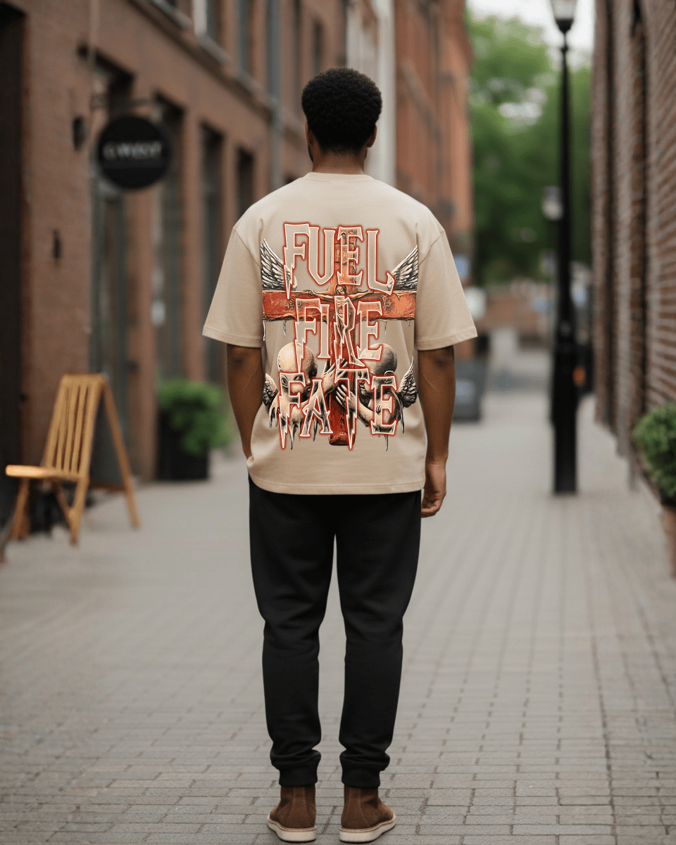 G West Angles & Ashes Oversized Men's T-Shirt - G West