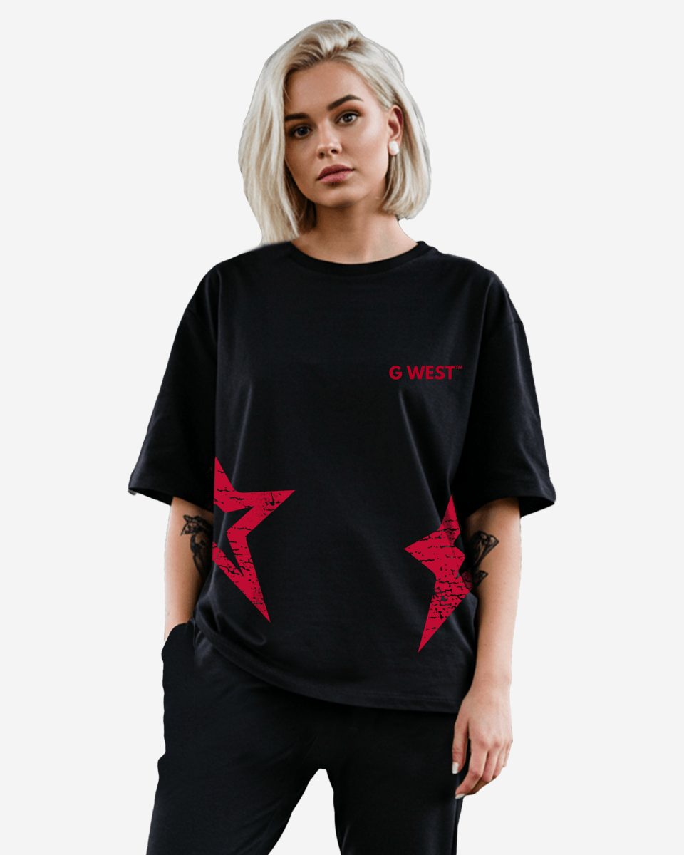 G West Arch Logo Oversized Tee - Women - G West