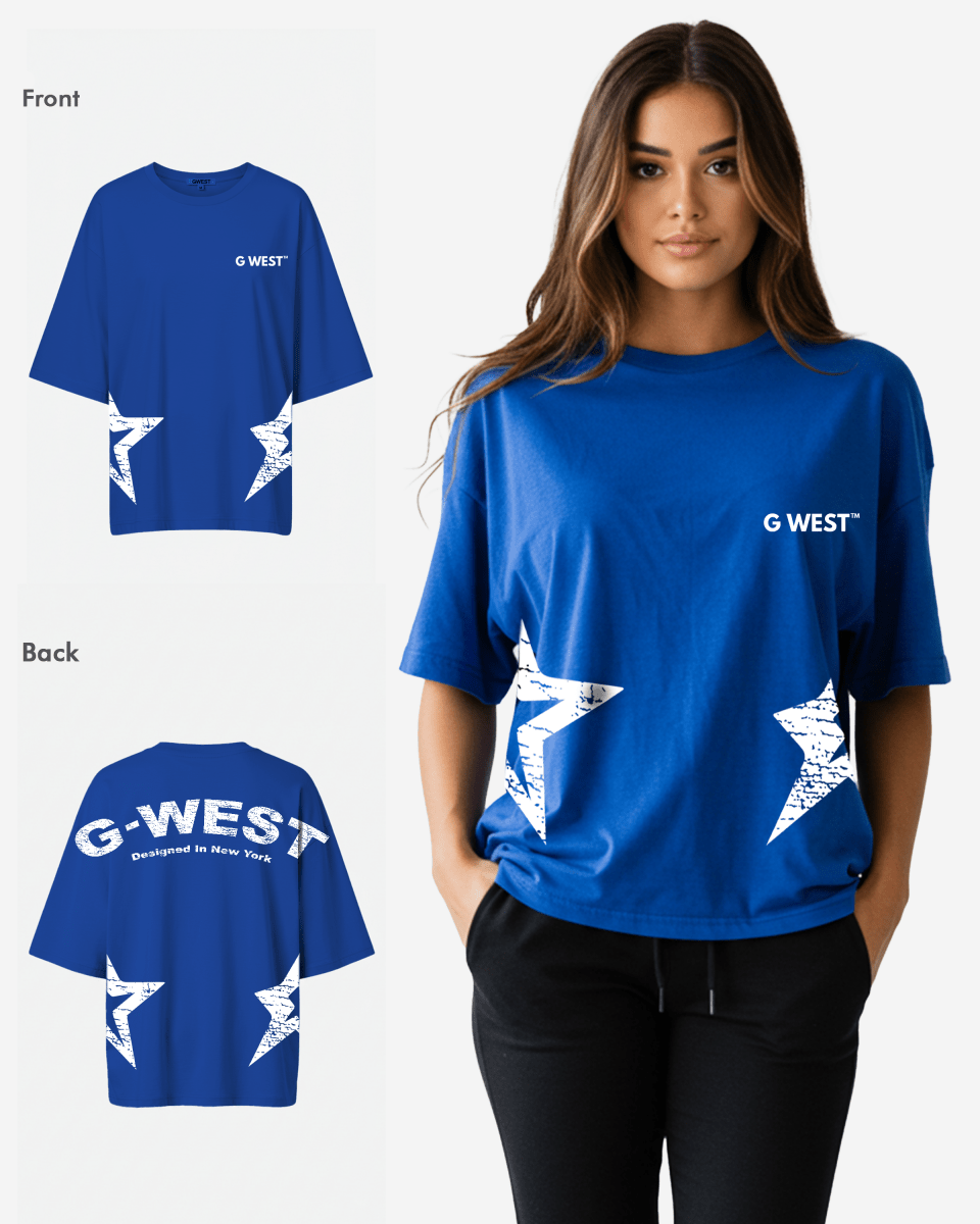 G West Arch Logo Oversized Tee - Women - G West