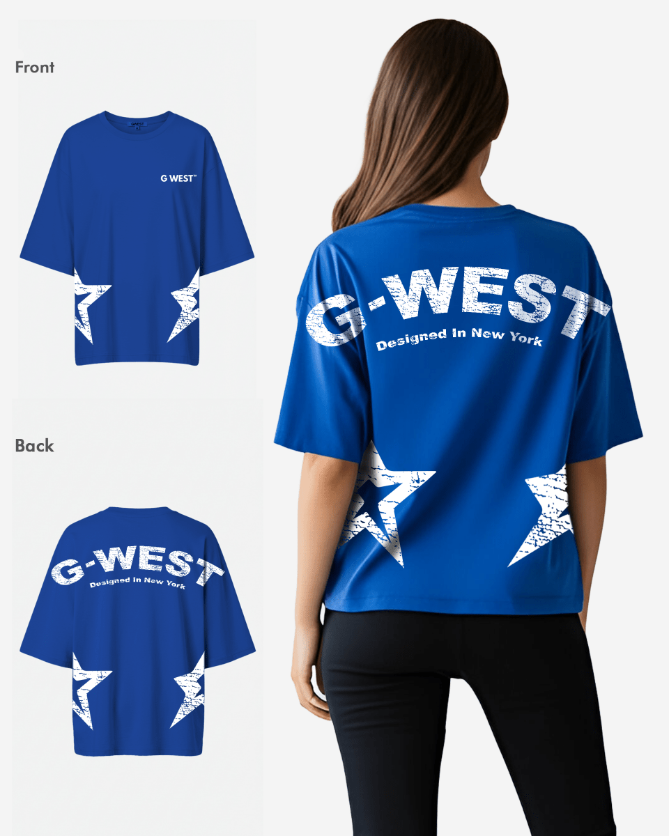 G West Arch Logo Oversized Tee - Women - G West