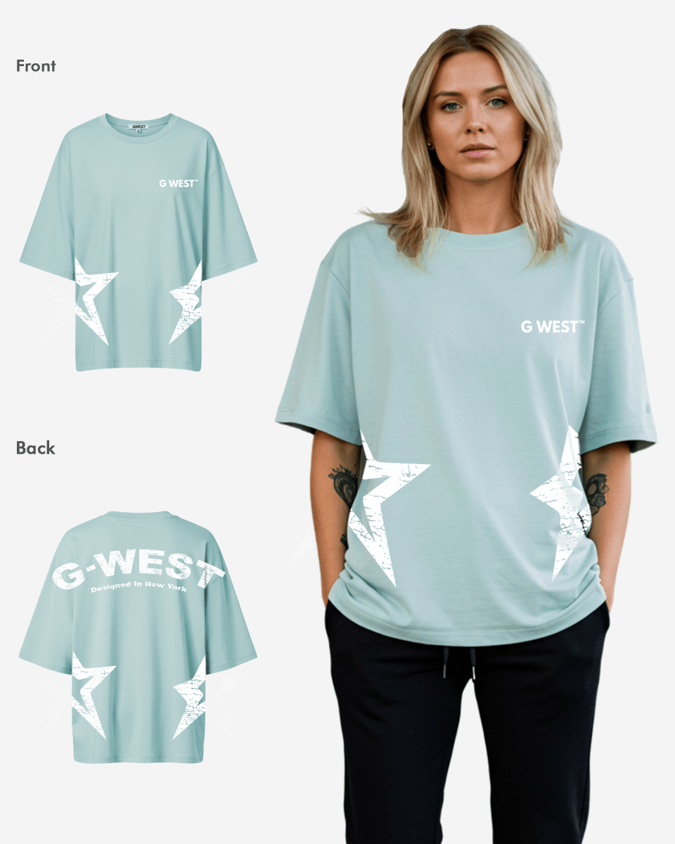 G West Arch Logo Oversized Tee - Women - G West