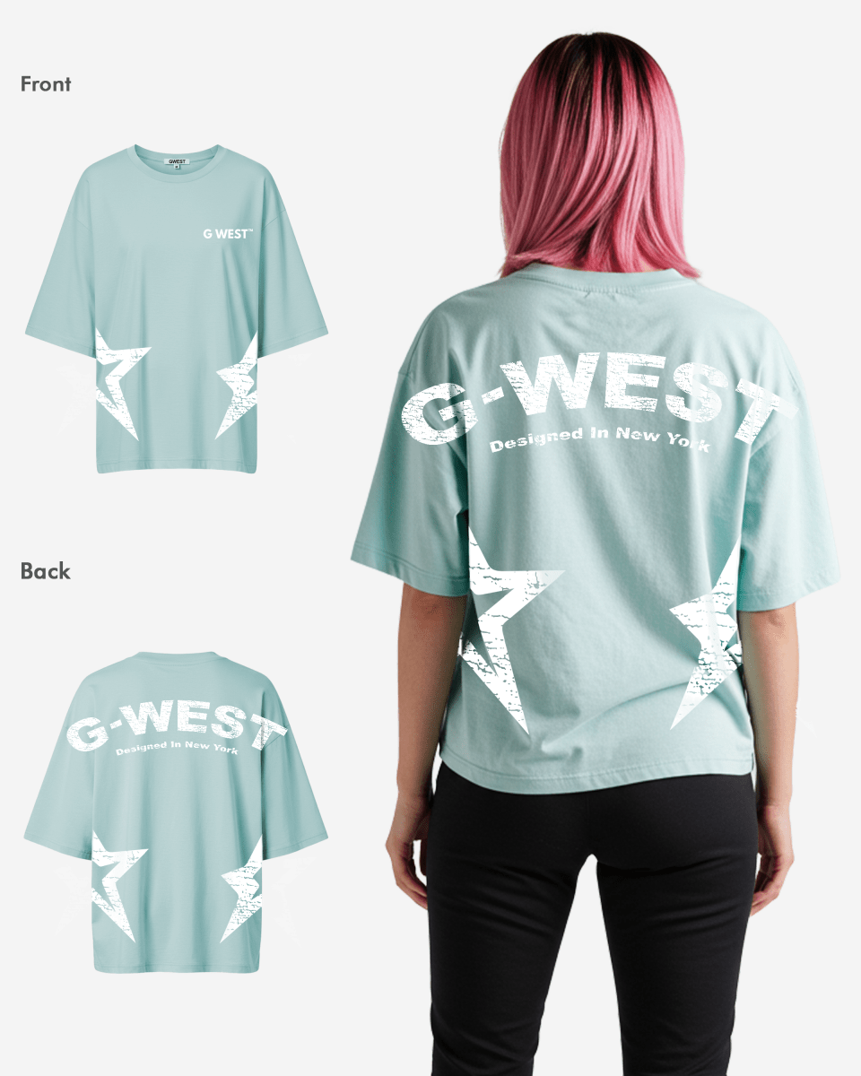 G West Arch Logo Oversized Tee - Women - G West